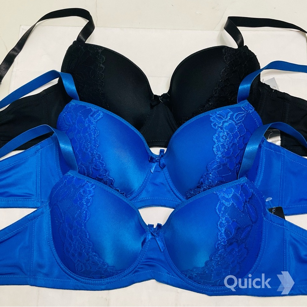 NWT 3 pcs Floral Lace Contour Bras